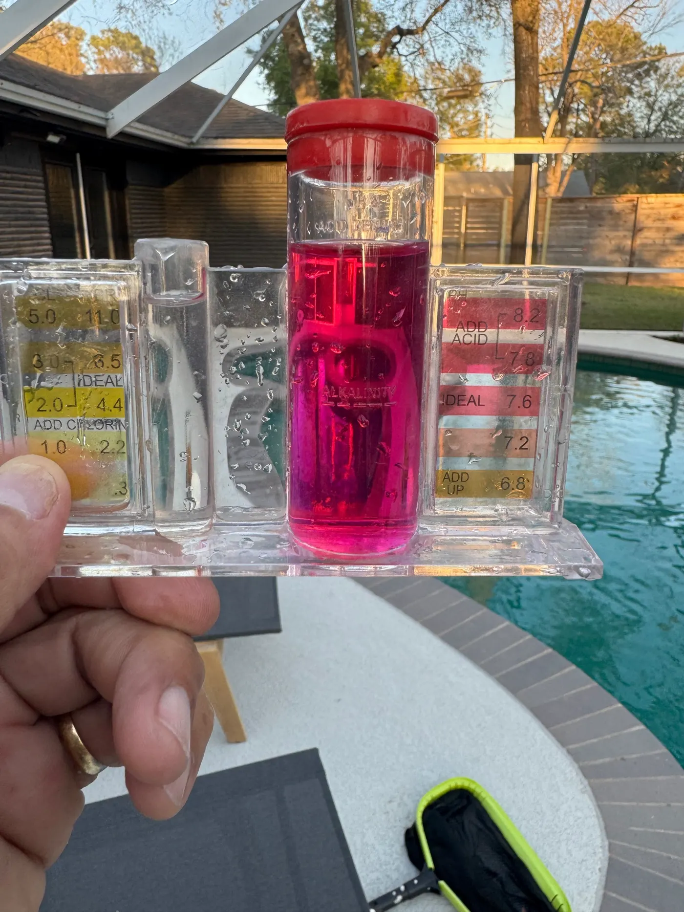 Análisis y balance químico del agua de la piscina